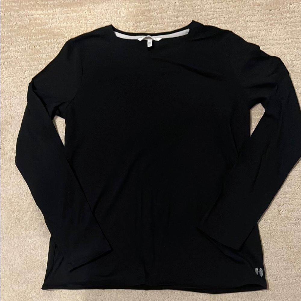 Victoria's Secret Black Fitted Long Sleeve Tee